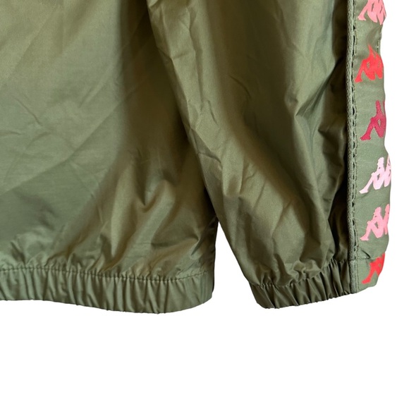 Kappa Mens Hooded Banda Dawson Windbreaker Jacket Green Pink Sz Medium - Picture 11 of 16